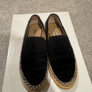 Steve Madden Black Suede Espadrilles